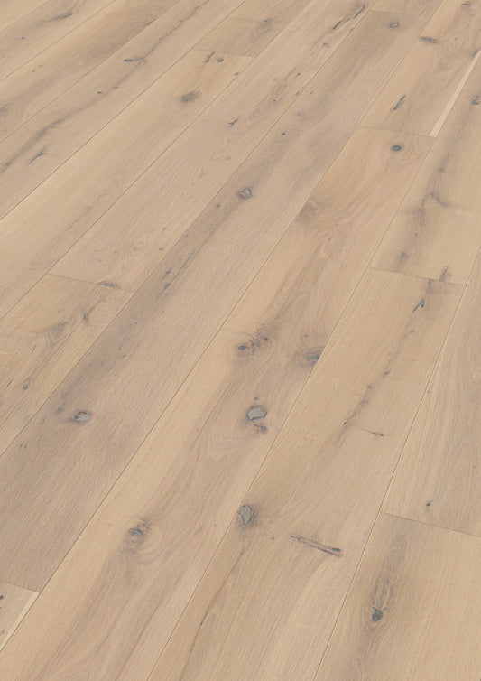 MEISTER | PD 400 | MeisterParkett. longlife | Parkettboden | Eiche authentic cremeweiß | 09031 | gebürstet | naturgeölt