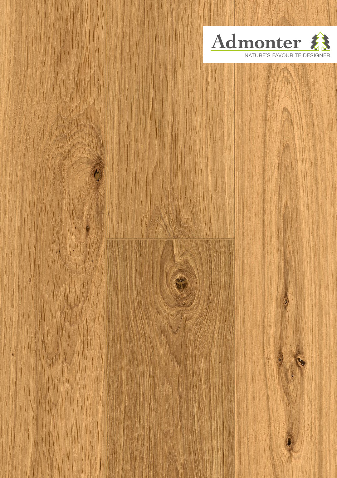 Eiche basic gebürstet | Admonter Parkett Landhausdiele | 2000 x 192 x 15 mm