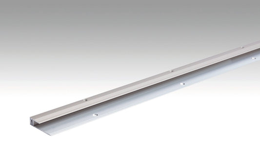 MEISTER | Abschlussprofil Typ 201 (6,5 bis 16 mm) | Aluminiumprofile | Edelstahl-Oberfläche | 00340