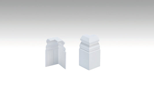 MEISTER | Außenecke (selbstklebend) | Zubehör | Weiß | 02001