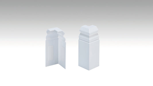 MEISTER | Außenecke (selbstklebend) | Zubehör | Weiß | 02001