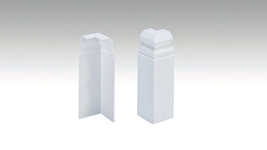 MEISTER | Außenecke (selbstklebend) | Zubehör | Weiß | 02001