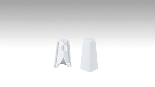 MEISTER | Außenecke | Zubehör | Weiß | 02001