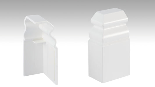 MEISTER | Endkappe (selbstklebend) | Zubehör | Weiß | 02001