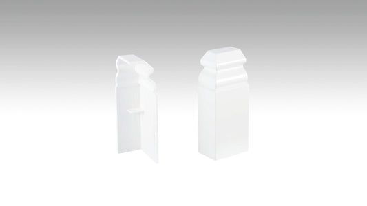 MEISTER | Endkappe (selbstklebend) | Zubehör | Weiß | 02001