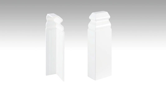 MEISTER | Endkappe (selbstklebend) | Zubehör | Weiß | 02001