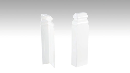 MEISTER | Endkappe (selbstklebend) | Zubehör | Weiß | 02001