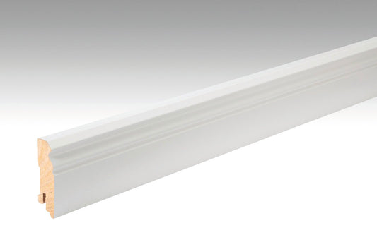 MEISTER | Fußleiste Profil 10 F MK | Folien-ummantelte Profile | Weiß DF (RAL 9016) | 02266