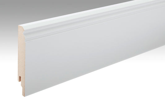 MEISTER | Fußleiste Profil 13 PK | Folien-ummantelte Profile | Uni weiß glänzend DF | 00324