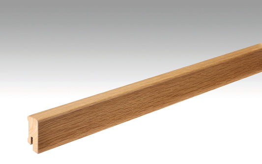 MEISTER | Fußleiste Profil 14 F MK | Echtholzfurnier-ummantelte Profile | Eiche natur | 00001