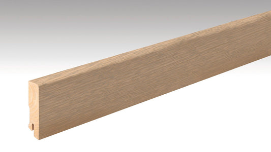 MEISTER | Fußleiste Profil 15 F MK | Echtholzfurnier-ummantelte Profile | Eiche greige | 01215