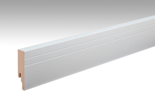 MEISTER | Fußleiste Profil 19 PK | Folien-ummantelte Profile | Uni weiß glänzend DF | 00324