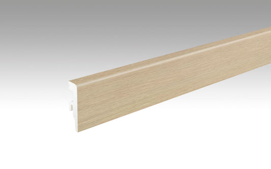 MEISTER | Fußleiste Profil 20 PK Aqua | Laminatfolien-ummantelte Profile | Eiche Deep Grove | 07390