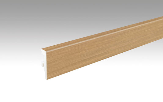 MEISTER | Fußleiste Profil 20 PK Aqua | Laminatfolien-ummantelte Profile | Eiche Fleetwood | 07399
