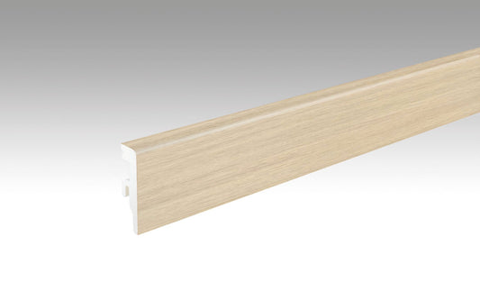 MEISTER | Fußleiste Profil 20 PK Aqua | Laminatfolien-ummantelte Profile | Eiche Hampstead | 07397