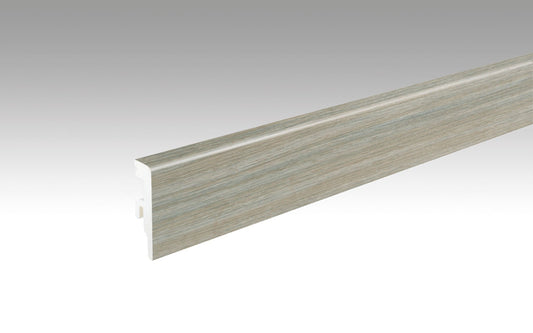 MEISTER | Fußleiste Profil 20 PK Aqua | Laminatfolien-ummantelte Profile | Eiche White Cliffs | 07435