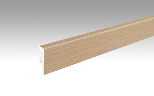 MEISTER | Fußleiste Profil 20 PK Aqua | Laminatfolien-ummantelte Profile | Stieleiche natur | 06983