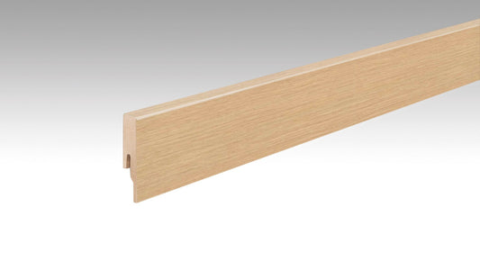 MEISTER | Fußleiste Profil 20 PK | Laminatfolien-ummantelte Profile | Eiche Madras | 06891