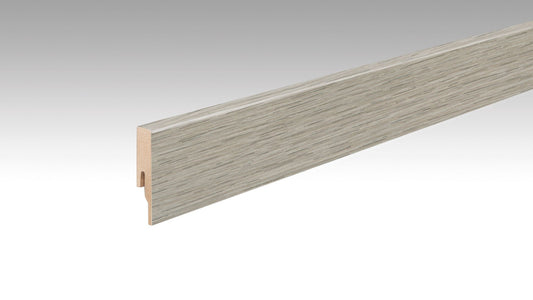MEISTER | Fußleiste Profil 20 PK | Laminatfolien-ummantelte Profile | Feldeiche greige | 06854