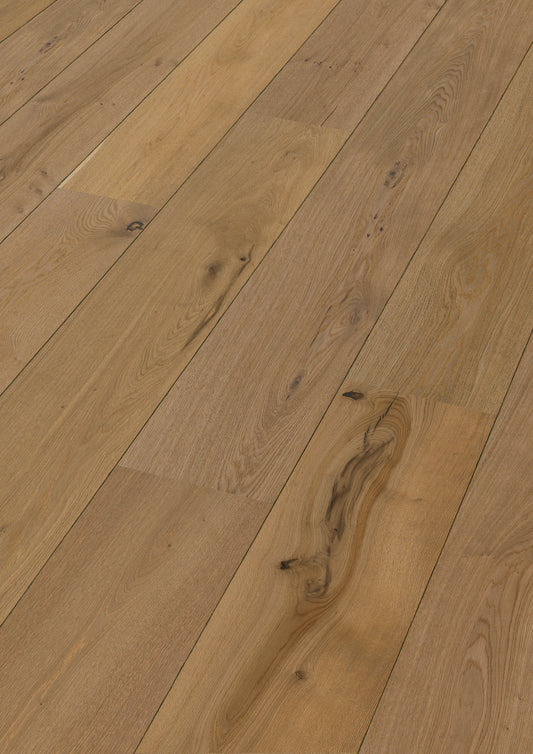 MEISTER | HD 400 | Lindura-Holzboden | Eiche authentic greige | 08923 | gebürstet | ultramattlackiert