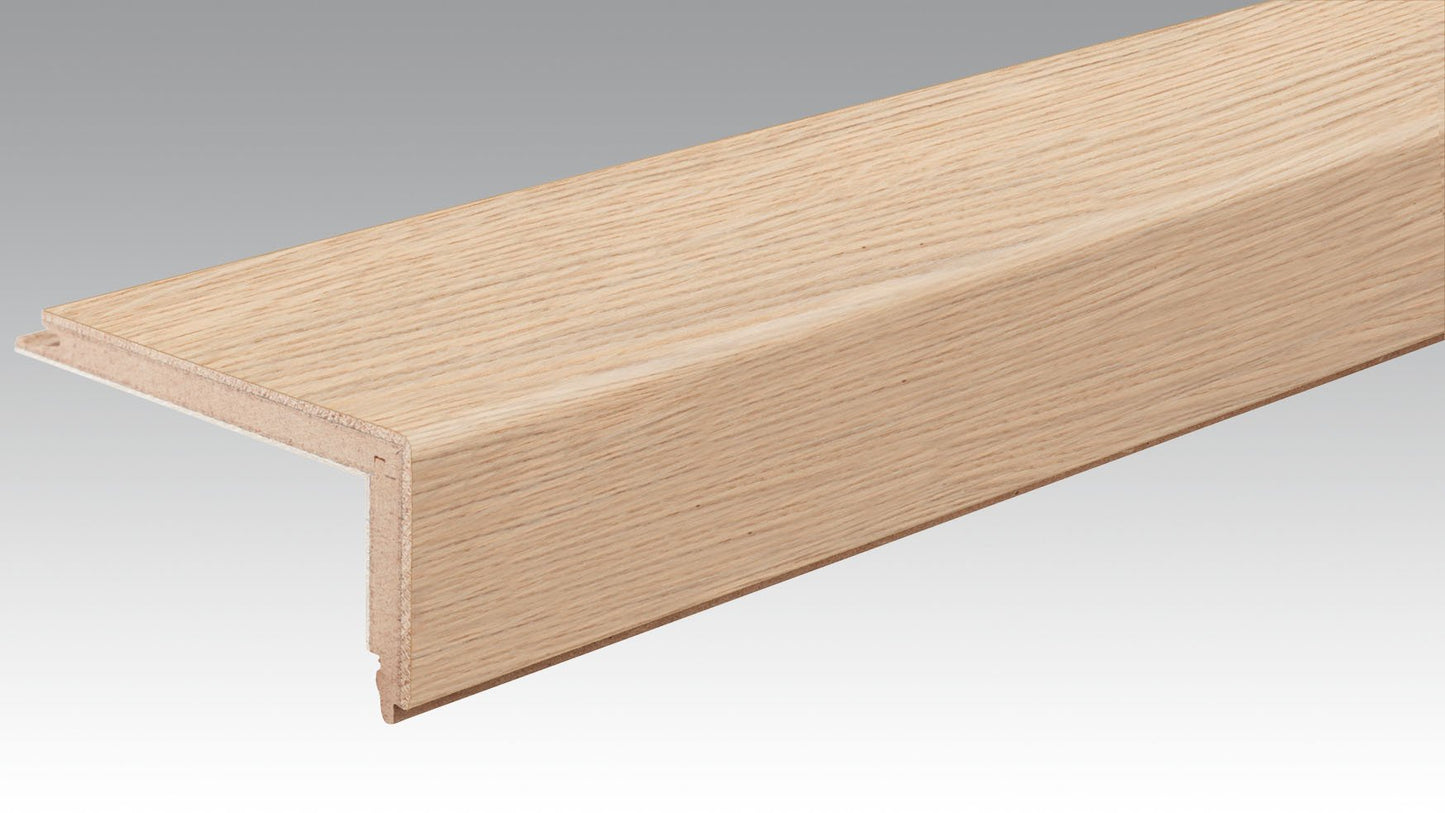 MEISTER | Treppenkante Parkett L-Profil | Zubehör | Eiche authentic cremeweiß | 09017 | ultramattlackiert