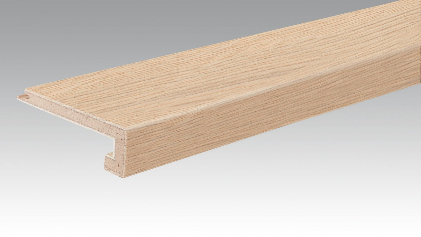 MEISTER | Treppenkante Parkett U-Profil | Zubehör | Eiche lebhaft cremeweiß | 09012 | ultramattlackiert