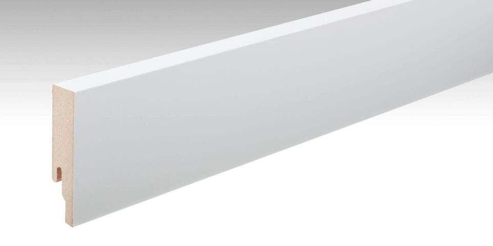 MEISTER | Fußleiste Profil 9 PK | Folien-ummantelte Profile | Weiß DF (RAL 9016) | 02266