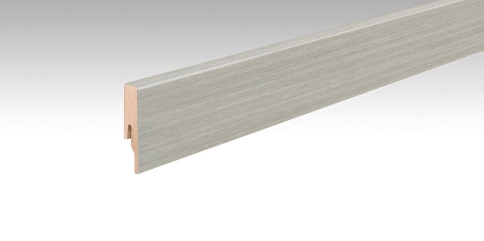 MEISTER | Fußleiste Profil 20 PK | Laminatfolien-ummantelte Profile | Eiche Saltlake | 07405