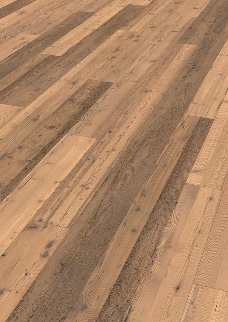 Admonter | Parkett | Altholz Wurmstich Mehrblatt | rustic | gebürstet | Nut & Feder