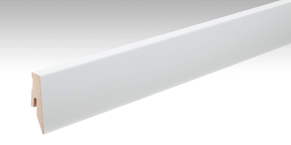 MEISTER | Fußleiste Profil 3 PK | Folien-ummantelte Profile | Weiß DF (RAL 9016) | 02266