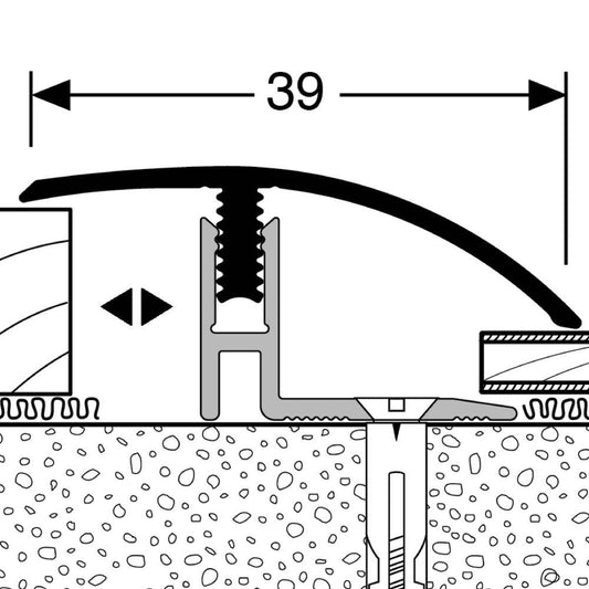 Adaptation profile Monoclip Type 559 H 100cm