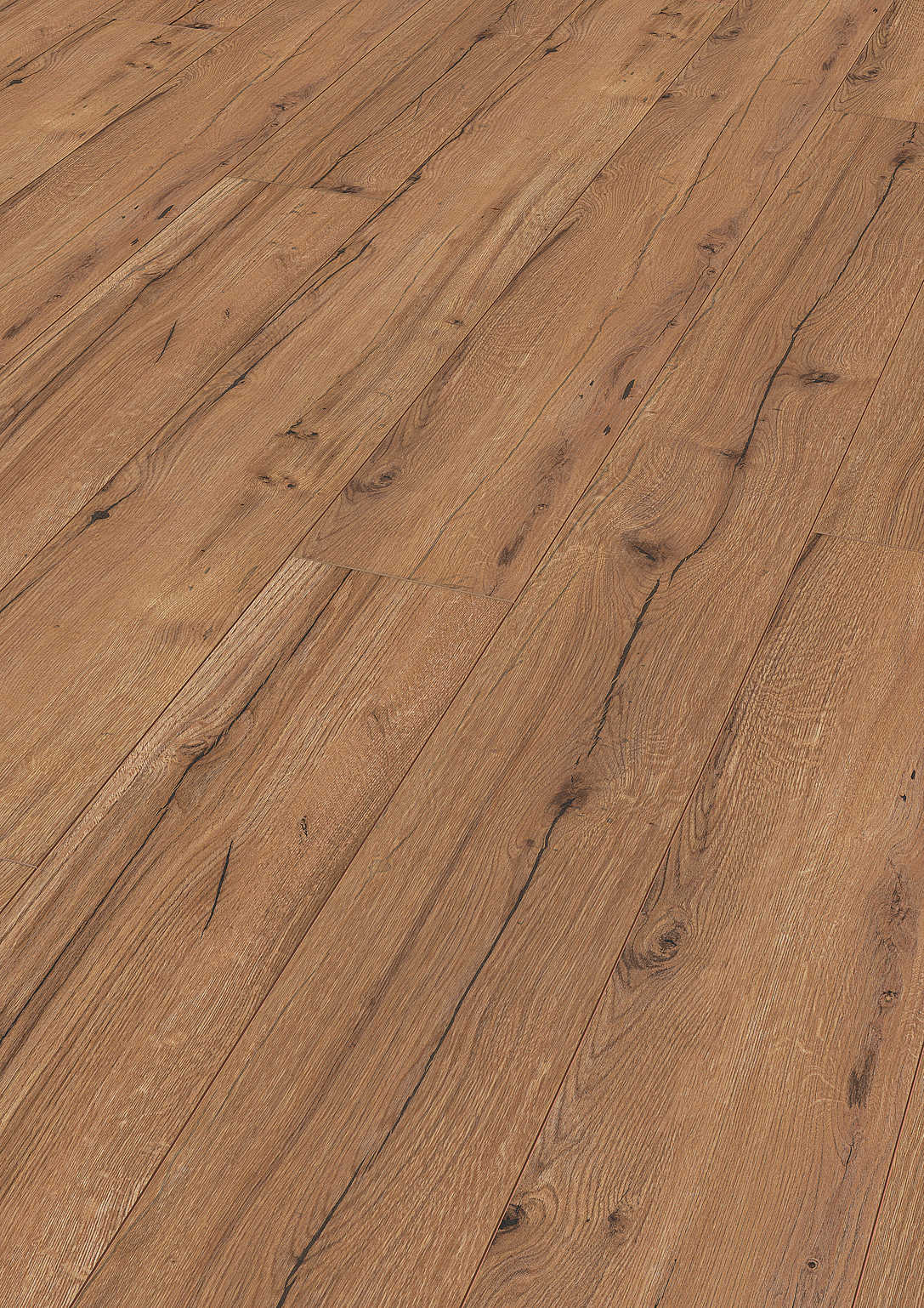 MEISTER | LL 150 S | MeisterDesign. laminate | Laminatboden | Eiche rustikal cognac | 06256 | Rohholz-Poren-Struktur