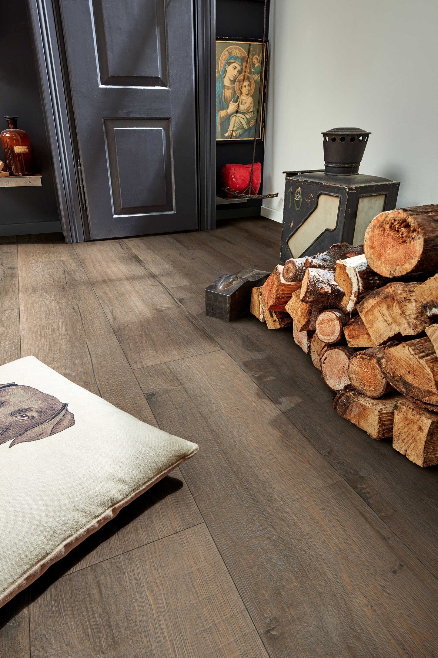 MEISTER | DD 500 S | MeisterDesign. next | Designboden | Altholzeiche lehmgrau | 06986 | Authentic Wood-Struktur