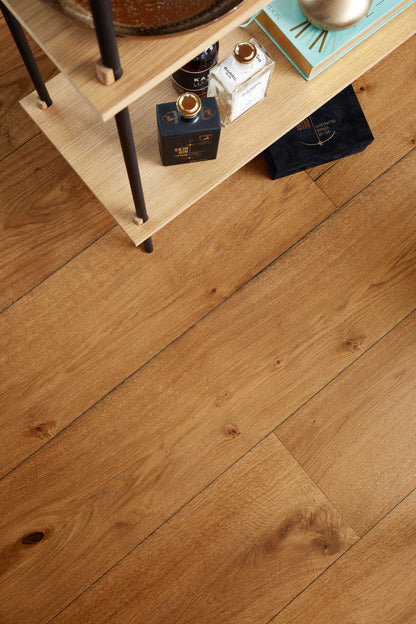 MEISTER | HD 400 | Lindura-Holzboden | Eiche authentic kastanienbraun | 08911 | gebürstet | naturgeölt
