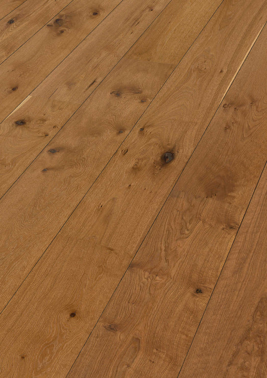 MEISTER | HD 400 | Lindura-Holzboden | Eiche authentic kastanienbraun | 08911 | gebürstet | naturgeölt