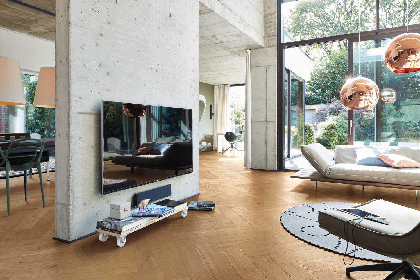 MEISTER | HS 500 | Lindura wooden floor | Oak classic pure | 08928 | brushed | ultra matt varnished