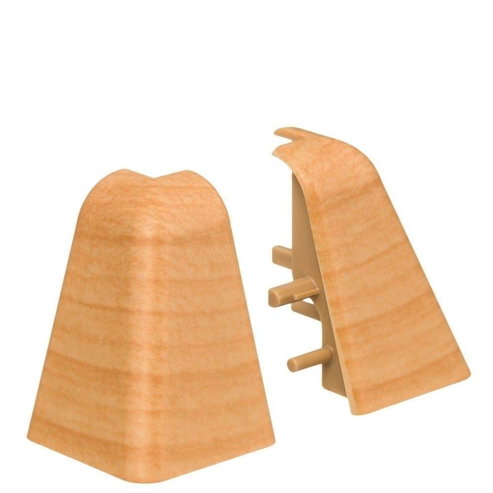 Außenecke Kunststoff für Stecksockelleiste 19x39mm (2 Stk./Pack) Birne golden*
