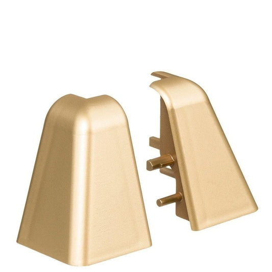 Außenecke Kunststoff für Stecksockelleiste 19x39mm (2 Stk./Pack) gold