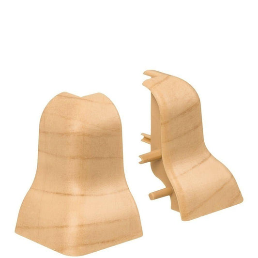 Außenecke Kunststoff für Stecksockelleiste 19x39mm geschwung. (2 Stk./Pack) Apfel*