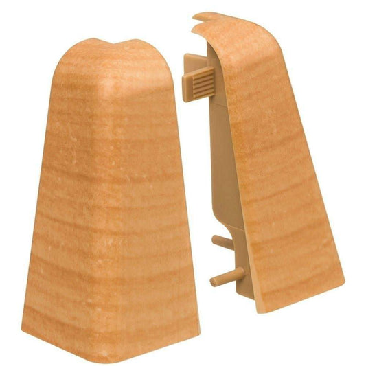 Außenecke Kunststoff für Stecksockelleiste 19x58mm (2 Stk./Pack) Birne golden*