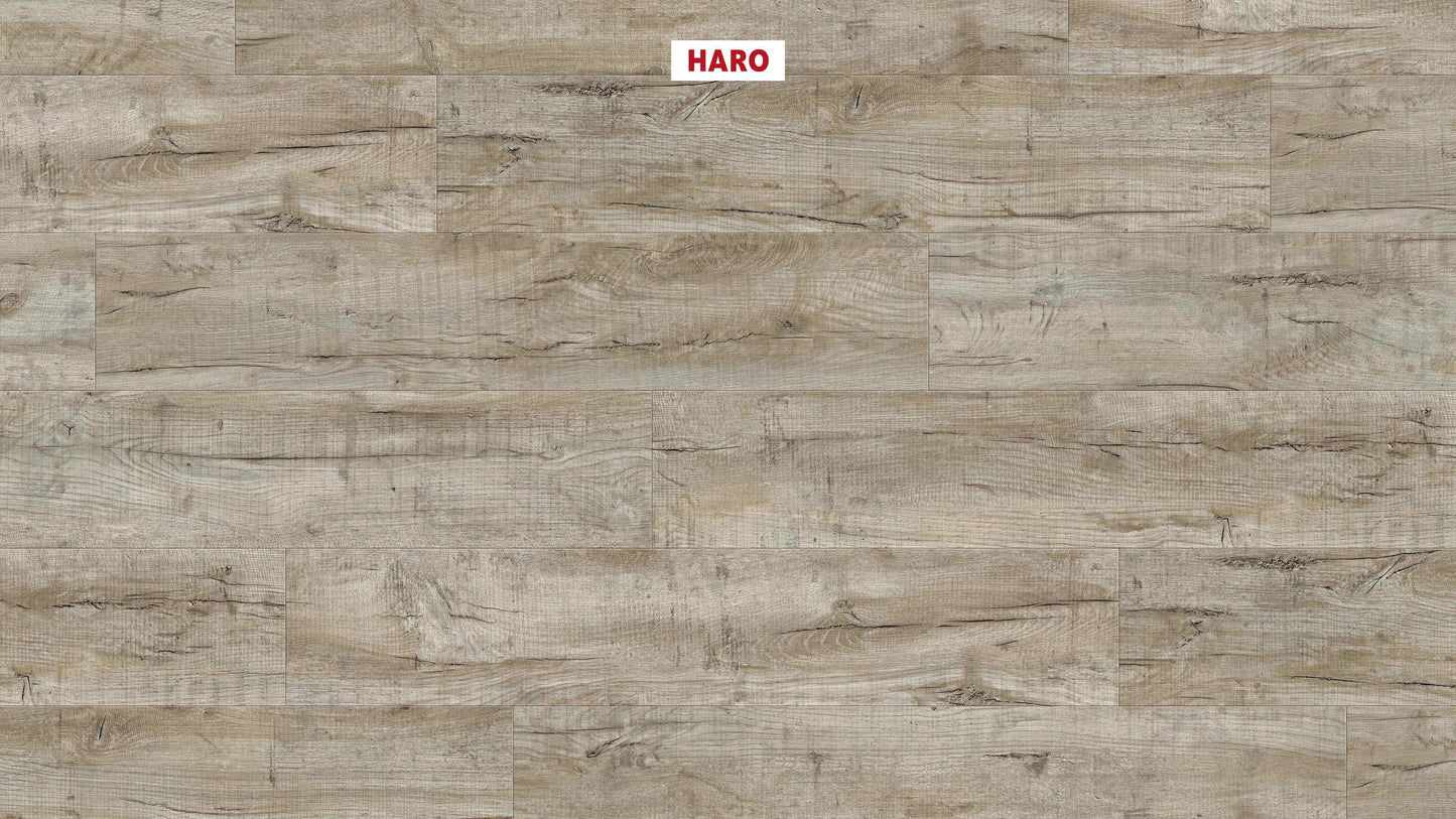DISANO by HARO LifeAqua Landhausdiele 4V Eiche Cardiff weiß* strukturiert Top Connect