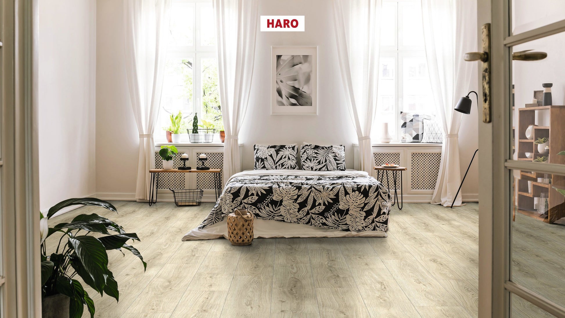 DISANO by HARO LifeAqua Landhausdiele 4V Eiche Sheffield cremeweiß* authentic Top Connect