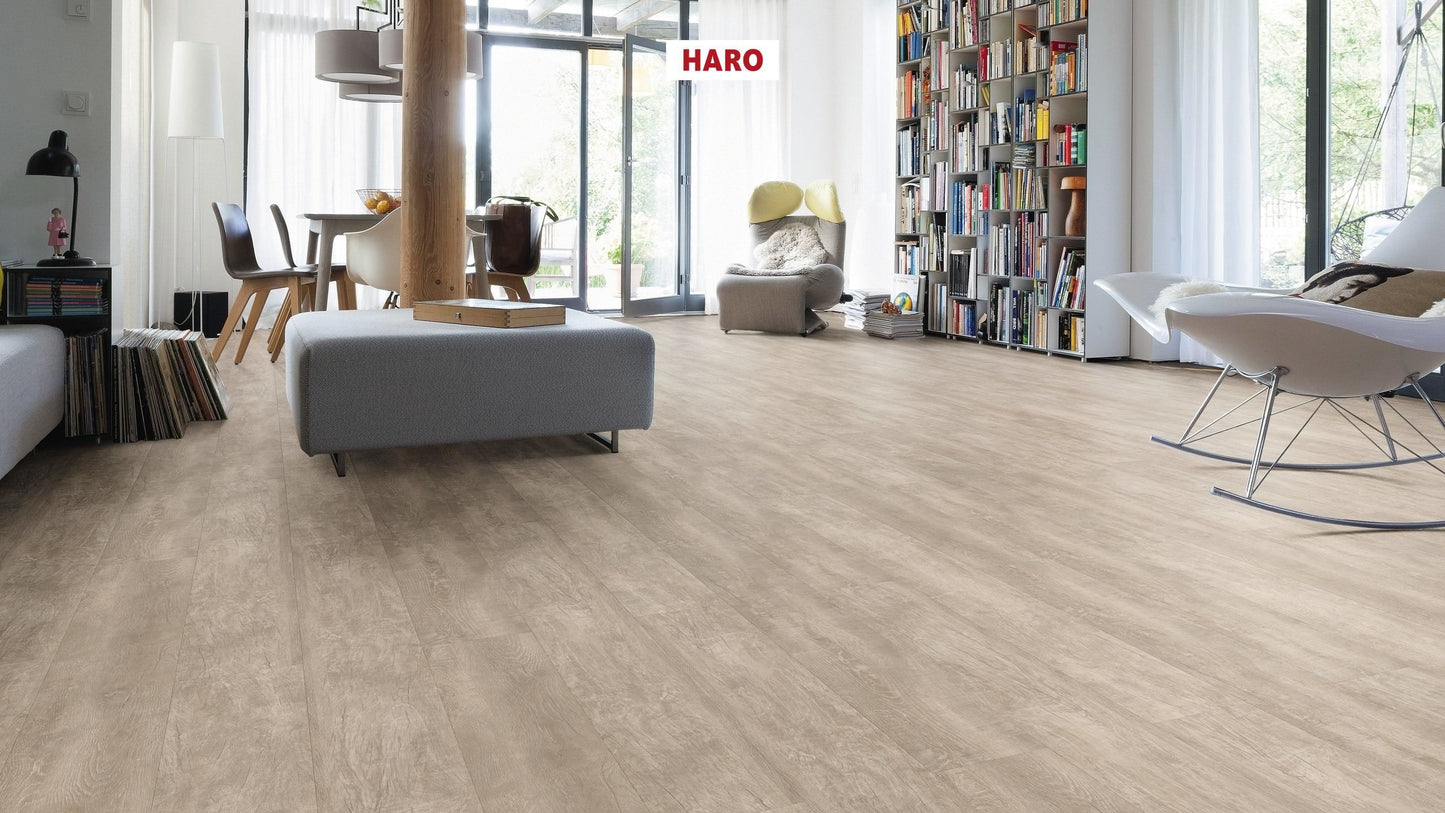 DISANO by HARO LifeAqua Landhausdiele XL 4V Antikeiche creme* rustikal strukturiert Top Connect