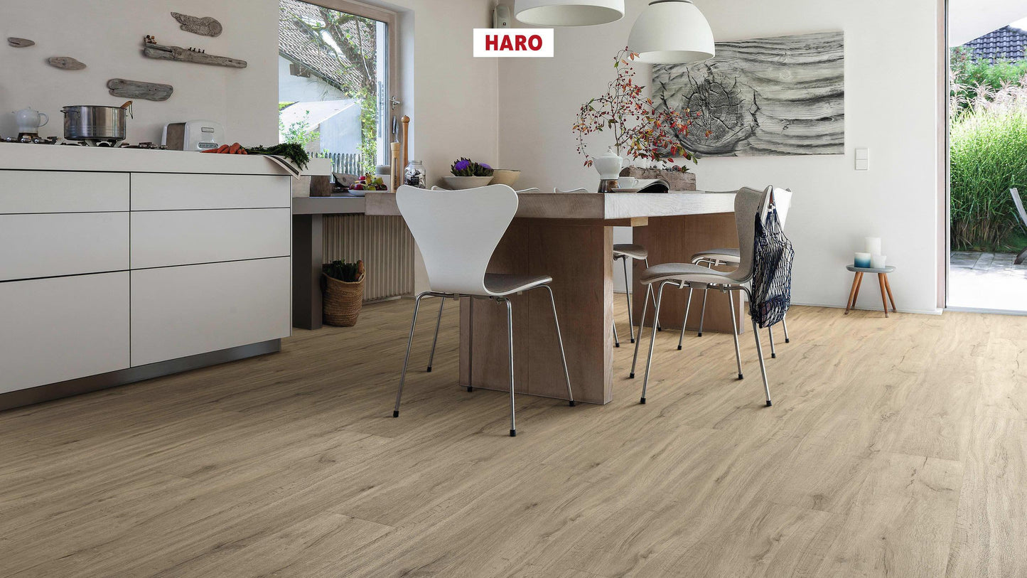 DISANO by HARO LifeAqua Landhausdiele XL 4V Eiche Columbia grau* strukturiert Top Connect