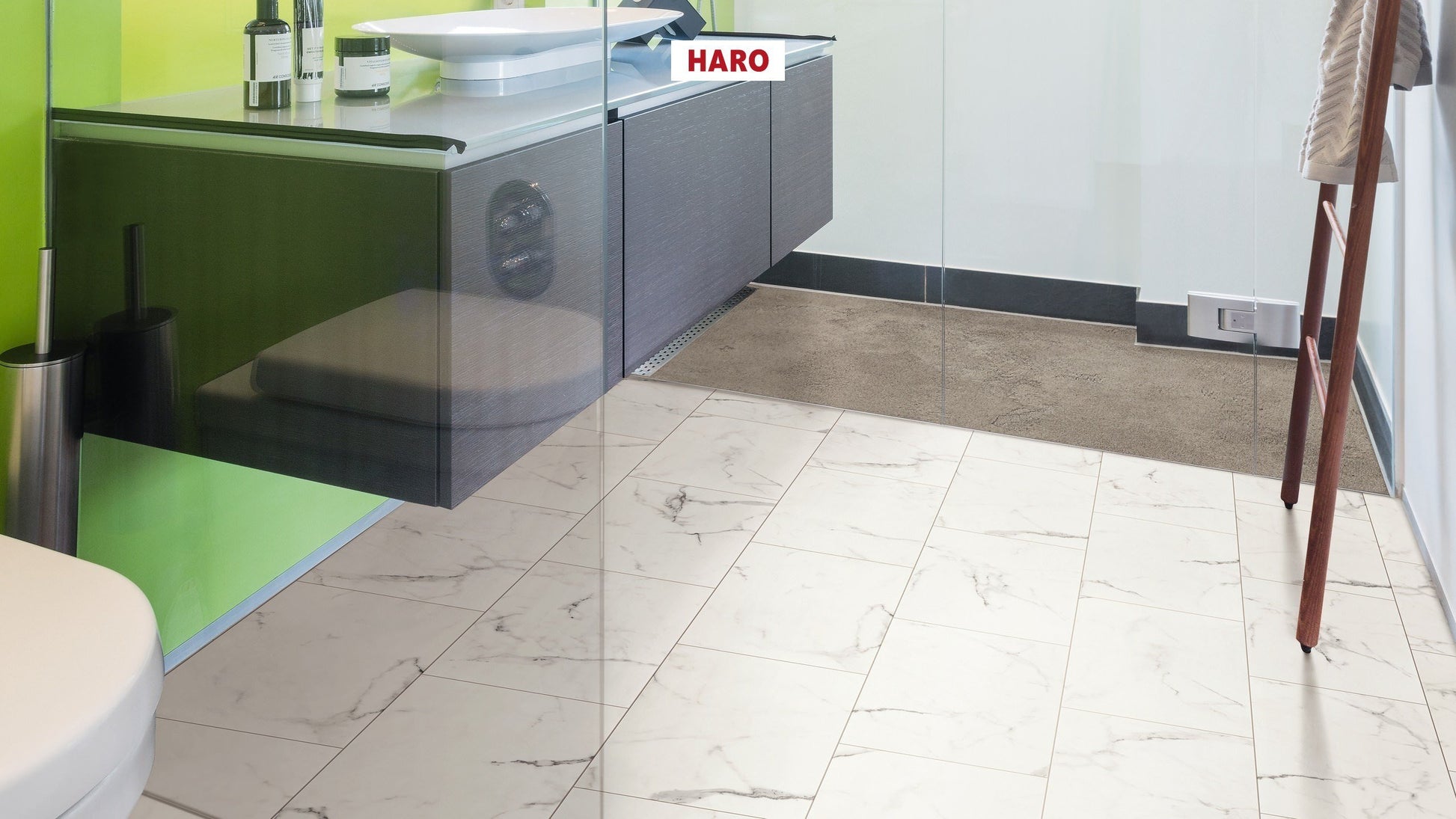 DISANO by HARO LifeAqua Piazza 4V Marmor weiß* Steinstruktur Top Connect