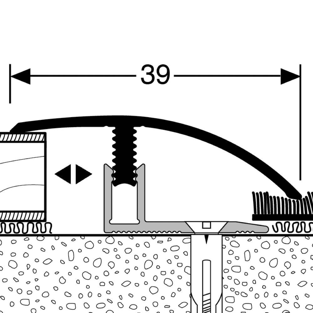 Adaptation profile Monoclip Type 556 100cm