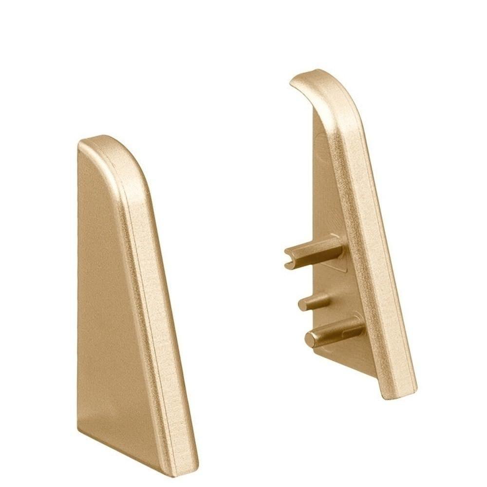 Endkappe Kunststoff für Stecksockelleiste 19x39mm (2 Stk./Pack) gold