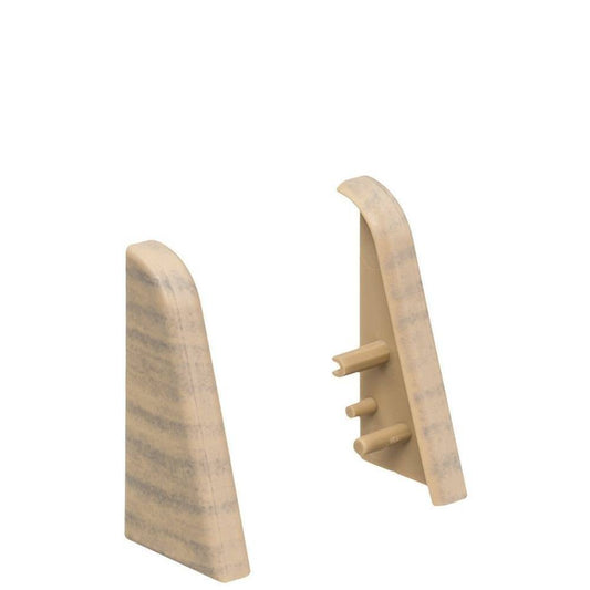 Endkappe Kunststoff für Stecksockelleiste 19x39mm (2 Stk./Pack) Nordic Pine*