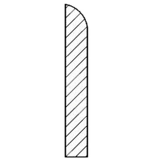 Biegeschaumleiste 10x69mm 2,4m weiß