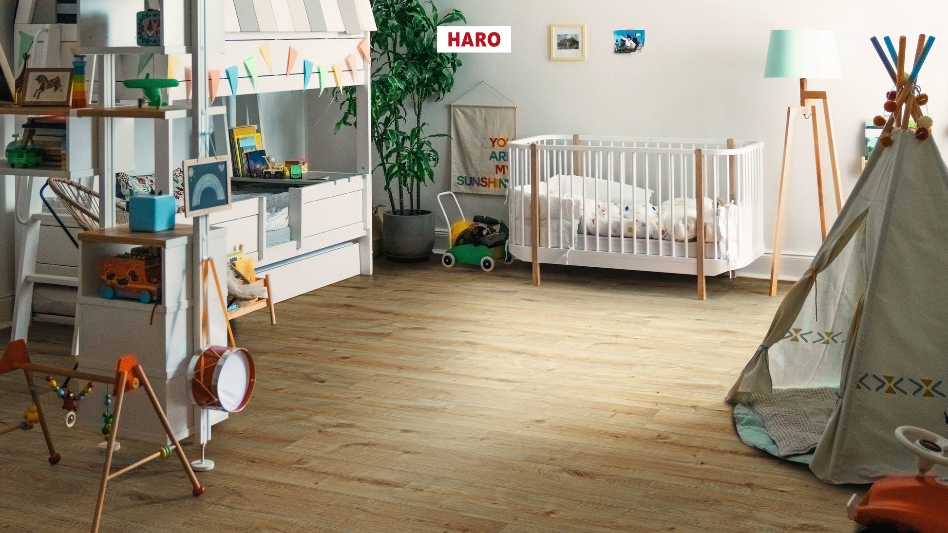 HARO Laminatboden Sonderedition NKL31 Landhausdiele Eiche Siena puro* strukturiert matt Top Connect